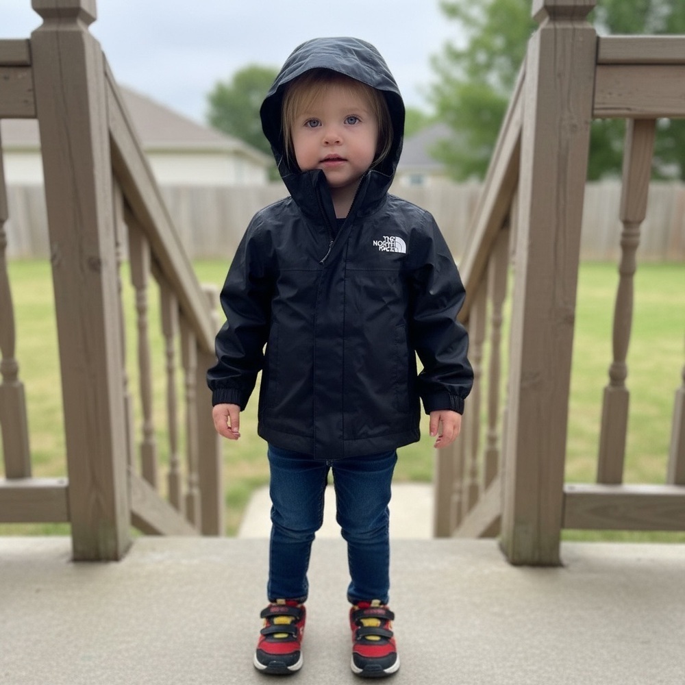 The North Face Kids Black Rain Jacket